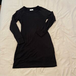 Lou & Grey Black Long Sleeve Sweater Dress Size XS